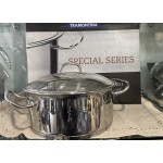 TRAMONTINA PROFESSIONAL 24CM STAINLESS STEEL LOW SAUCE POT